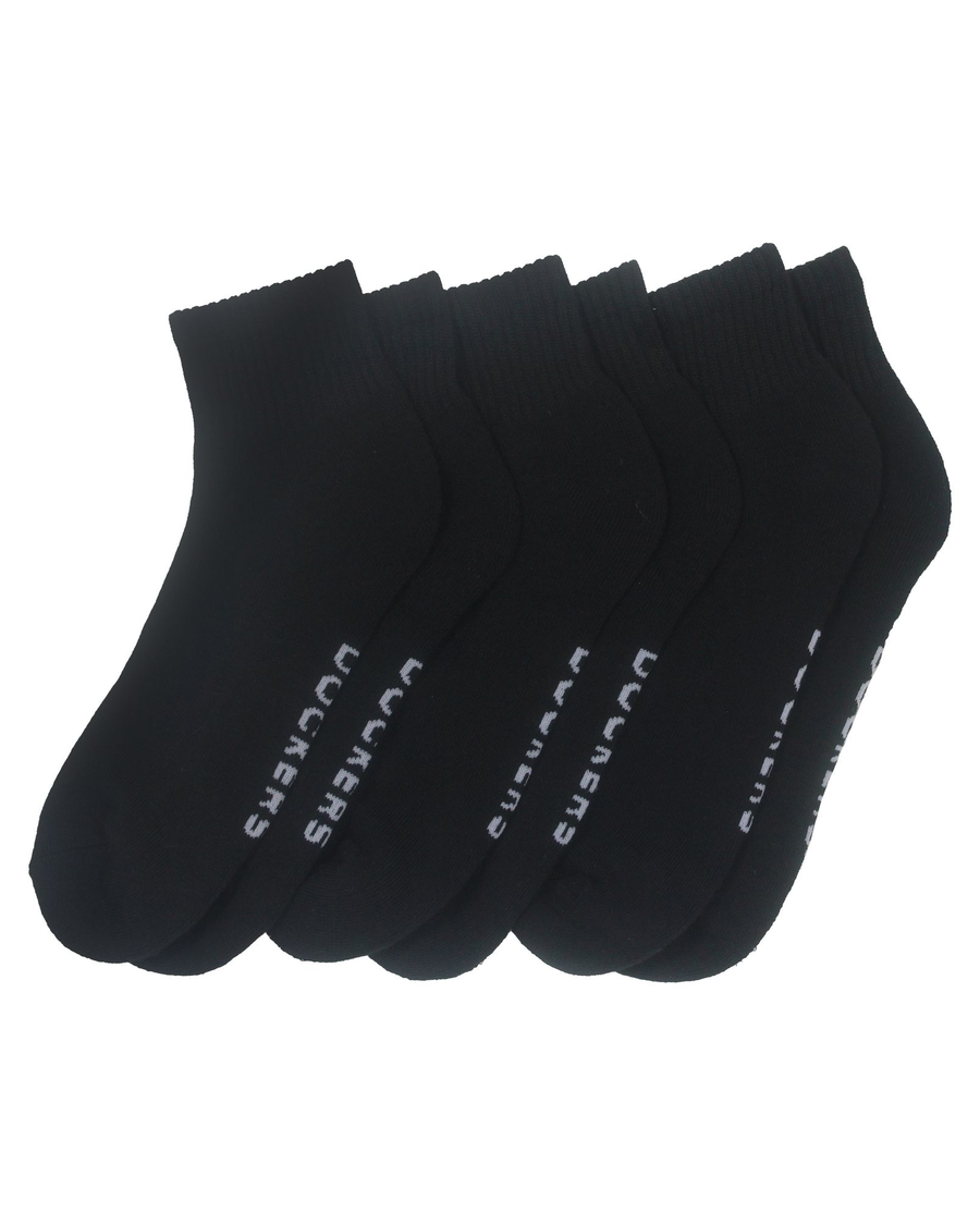 (image for) Durable 1/2 Cushion Quarter Socks, 3 Pack